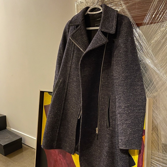Club Monaco Navy Italian Coat - Picture 2 of 4